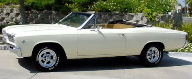 T1 ~ Capri Cream, white convertible top