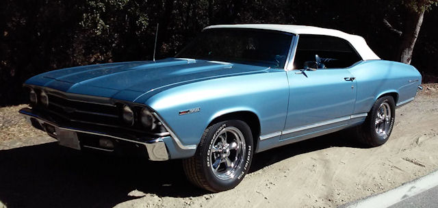 53 A ~ Glacier Blue, white convertible top